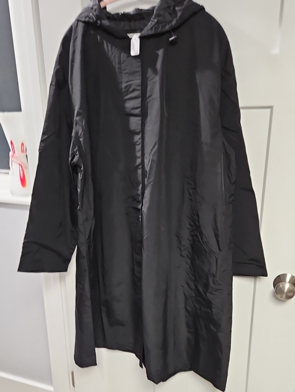 Ava & Viv Black Hooded Trench Coat